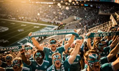 Matthew Tkachuk celebrating a hat trick goal for the Florida Panthers against the Detroit Red Wings