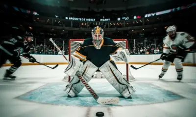 Igor Shesterkin in net for the New York Rangers preparing for the 2026 Stanley Cup Qualifier against