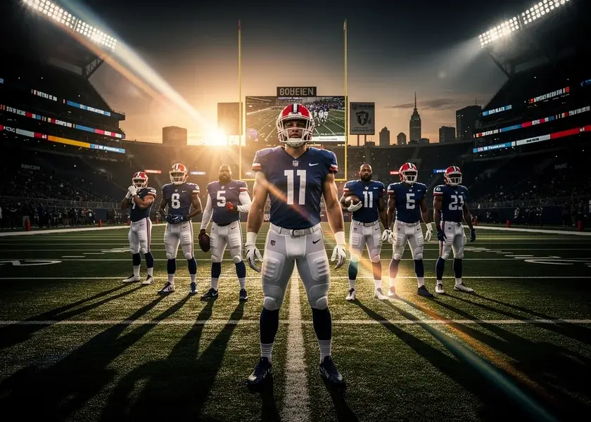 Auston Matthews skating for the Toronto Maple Leafs during an NHL regular season game at Scotiabank