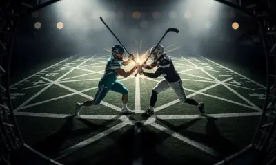 Matthew Tkachuk celebrating hat trick goal for Florida Panthers against Detroit Red Wings on March 7