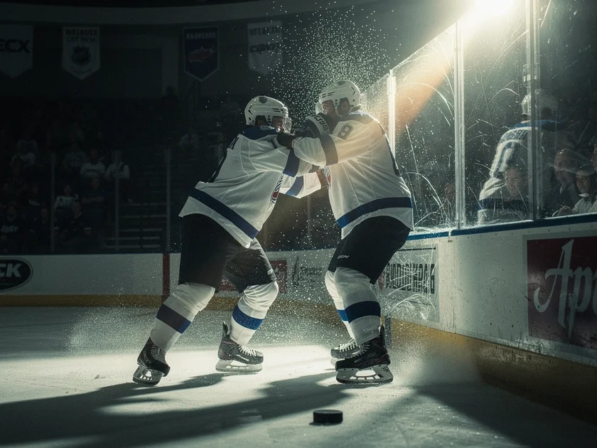 Pittsburgh Penguins players on the ice during the 4-3 shootout loss to Philadelphia Flyers on March 