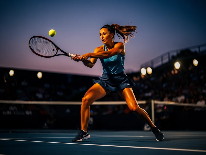 Emma Raducanu on court representing WTA Rankings This Week movement in March 2026