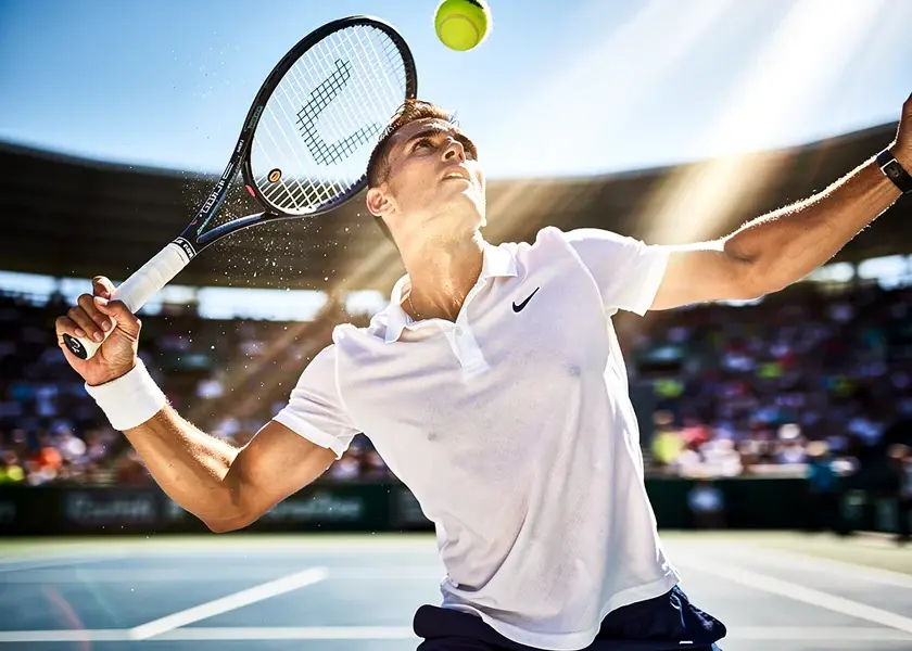 Aryna Sabalenka in action during the 2026 Miami Open hard-court swing, celebrating a winner