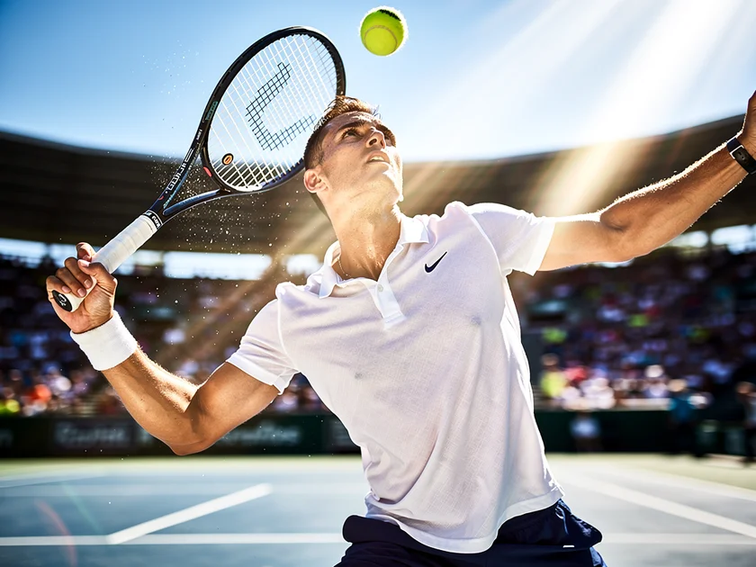 Aryna Sabalenka in action during the 2026 Miami Open hard-court swing, celebrating a winner