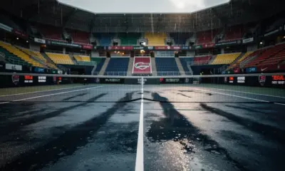 Coco Gauff competing in the 2026 Miami Open final against Aryna Sabalenka on hard court