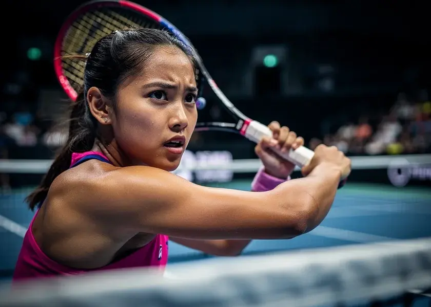 Alex Eala competing on clay court, WTA Tour results today showing her 2026 season progress