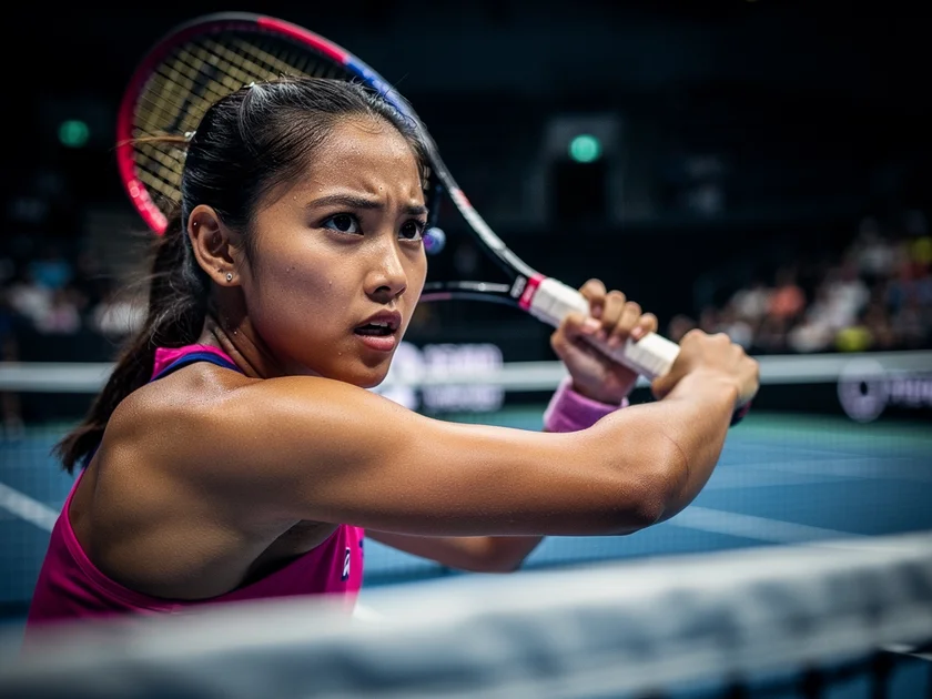 Alex Eala competing on clay court, WTA Tour results today showing her 2026 season progress